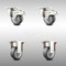 Service Caster 3 Inch 316SS Thermoplastic Rubber Swivel Plate Caster Lock Brake 2 Rigid, 2PK SCC-SS316TTL20S314-TPRB-2-R-2 - alternate 1
